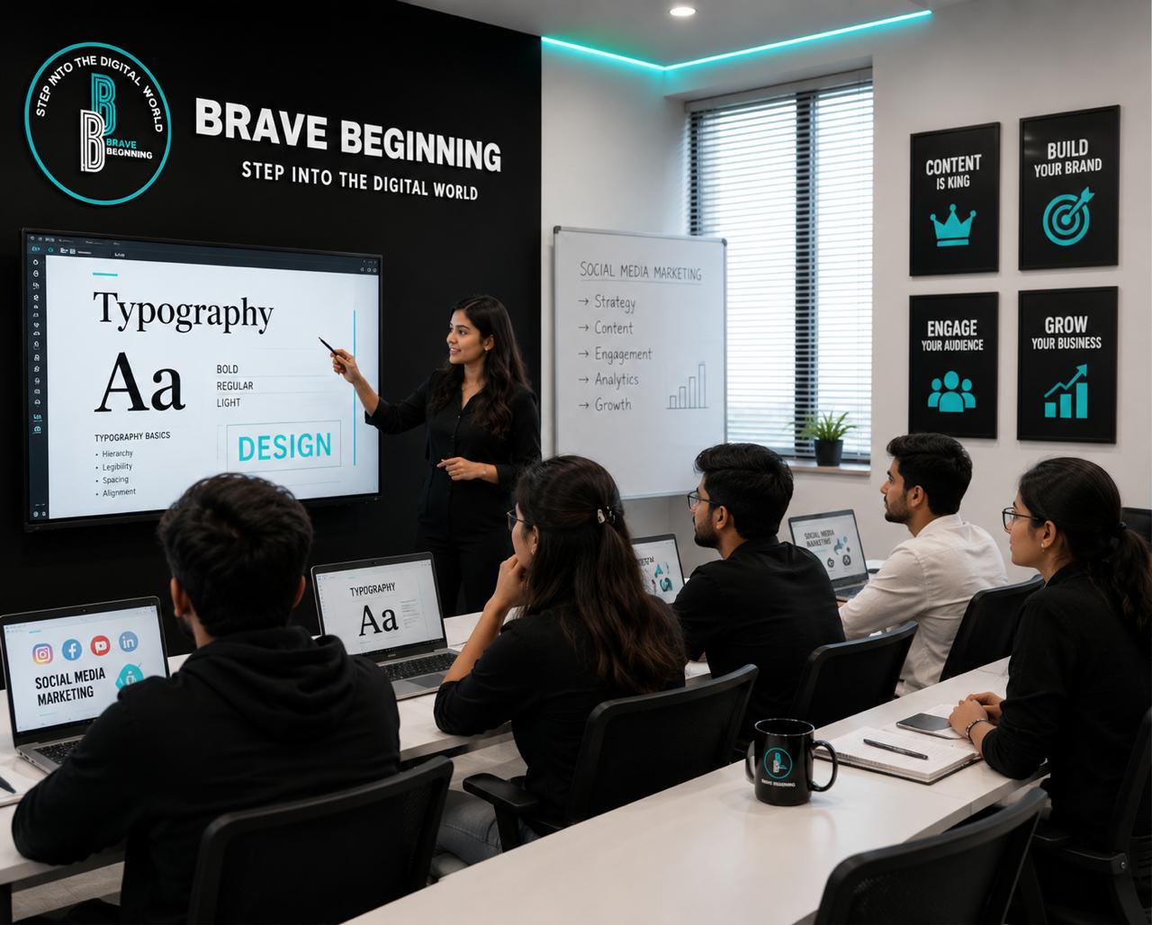 Mentorship session at Brave Beginning Academy